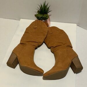 Tan Suede Women's Boots